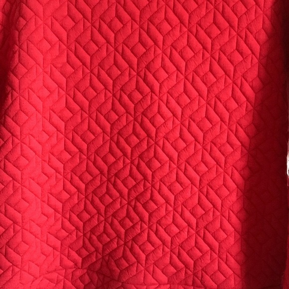 Gap Fit Red Thick Quilted Cowl Funnel Neck Oversized pullover Small - Picture 5 of 8